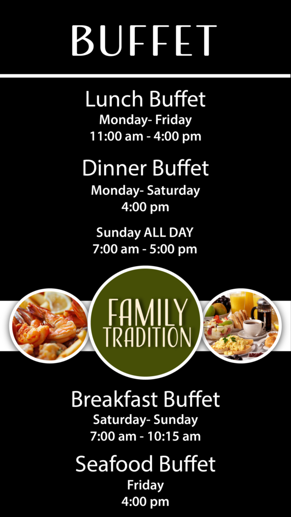 Buffet menu